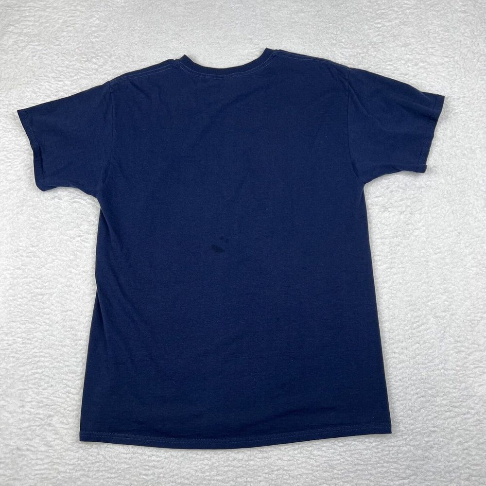 Vintage America Shirt Mens Large Navy‎ Blue Short Sleeve Eagles Flag Tee 90s - Picture 5 of 11